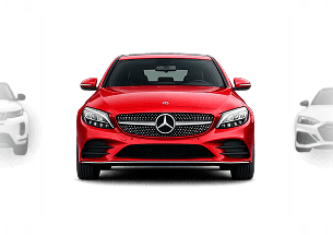 Red Mercedes auction car